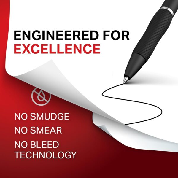 Sharpie S-Gel Pens, Fine Point (0.5mm), Black Ink, 12 count - Ideal for Writing, Journaling, Drawing, Coloring, Note-Taking, College Supplies