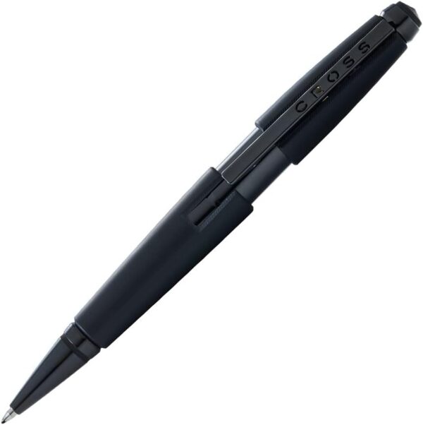 Cross Edge Refillable Rollerball Pen Presented in a Premium Gift Box - Medium Point, Black Ink, Matte Black