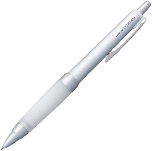 Uni Alpha-Gel Jetstream 0.7 mm Ball Point Pen, Silver Body, Black Ink (SXN1000071P26)