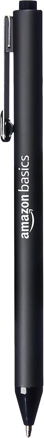 51KsrHttZwL._AC_SL1500_.jpg Amazon Basics Black Ballpoint Pens for Smooth Writing, Retractable, 12-Pack