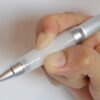 Uni Alpha-Gel Jetstream 0.7 mm Ball Point Pen, Silver Body, Black Ink (SXN1000071P26)