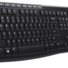 Logitech K270 Wireless Keyboard for Windows, 2.4 GHz Wireless, Full-Size, Logitech K270 Wireless Keyboard for Windows, 2.4 GHz Wireless, Full-Size, Number Pad, 8 Multimedia Keys, 2-Year Battery Life, Compatible with PC, Laptop, Black