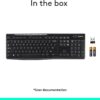 61HmhTatFAL._AC_SL1500_.jpg Logitech K270 Wireless Keyboard for Windows, 2.4 GHz Wireless, Full-Size, Number Pad, 8 Multimedia Keys, 2-Year Battery Life, Compatible with PC, Laptop, Black