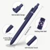61LsHUTUi6L._AC_SL1500_.jpg Gel Pens, 5 Pcs 0.5mm Black Ink Pens Fine Point Smooth Writing Pens with Silicone Grip, High-End Series Metal Clip Retractable Pens for Journaling Note Taking (Vintage)