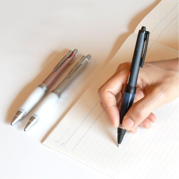 Uni Alpha-Gel Jetstream 0.7 mm Ball Point Pen, Silver Body, Black Ink (SXN1000071P26)