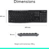 61Op0Uw2JEL._AC_SL1500_.jpg Logitech MK270 Wireless Keyboard and Mouse Combo for Windows, 2.4 GHz, 8 Multimedia Keys, PC, Laptop, Wireless Keyboard Compact Mouse Combo - Black