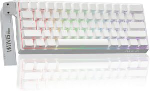 Aula WIN60 HE - 60% Mechanical Gaming Keyboard Wired, Hall Aula WIN60 HE - 60% Mechanical Gaming Keyboard Wired, Hall Effect Magnetic Switch Hot Swappable, Adjustable Actuation RT Mode, 8000 Hz Polling Rate, RGB Keyboard 60 Percent Compact Design for PC