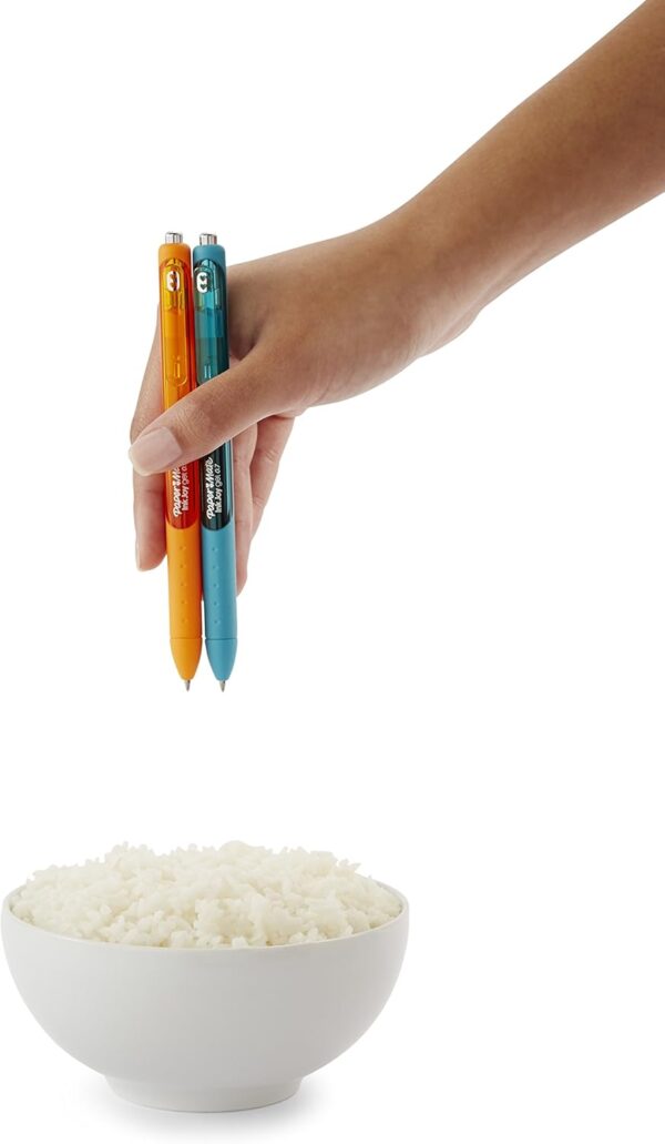 71-K5n2oGQL._AC_SL1500_.jpg Paper Mate InkJoy Black Gel Pens Medium Point (0.7 mm) Comfort Grip 10 Count Fast Dry Ink Ideal for Smooth Writing