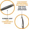 71-i6CmeBqL._AC_SL1500_.jpg BIC Glide Black Retractable Ballpoint Pens, Medium Point (1.0mm), 4-Count Pack, Ultra Smooth Writing Black Pens