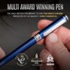 Scriveiner Midnight Blue Rollerball Pen - Stunning Blue Lacquer Luxury Pen, Chrome Finish, Schmidt Ink Refills, Men & Women, Professional, Executive Office, Nice Pen