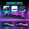 715jZoIJgL._AC_SL1500_.jpg Gaming Keyboard, 7-Color Rainbow LED Backlit, 104 Keys Quiet Light Up Keyboard, Wrist Rest, Whisper Silent, Anti-ghosting Multimedia Keys, Waterproof USB Wired Keyboard for PC Mac Xbox