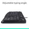 715n6J6jvrL._AC_SL1500_.jpg Logitech K120 Wired Keyboard for Windows, Plug and Play, Full-Size, Spill-Resistant, Curved Space Bar, Compatible with PC, Laptop - Black