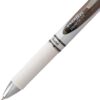 Pentel EnerGel Pearl RTX Retractable Liquid Gel Pen, (0.7mm), Medium Line, Needle Tip, Black Ink, Pack of 2 (BLN77WBP2A)