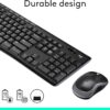 719M4AAKLHL._AC_SL1500_.jpg Logitech MK270 Wireless Keyboard and Mouse Combo for Windows, 2.4 GHz, 8 Multimedia Keys, PC, Laptop, Wireless Keyboard Compact Mouse Combo - Black