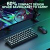 Aula WIN60 HE - 60% Mechanical Gaming Keyboard Wired, Magnetic Switch Hot Swappable, Adjustable Actuation Rapid Trigger Mode, 8000 Hz Polling Rate, RGB Small Keyboard 60 Percent Compact Design for PC