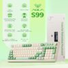 71DhspyBCL._AC_SL1500_.jpg AULA S99 Gaming Keyboard, Wireless Computer Keyboards, Tri-Mode Bluetooth/2.4GHz/USB-C Custom Creamy Keyboard with Number Pad, RGB Backlit Media Knob Cute Programmable Keyboard for PC Gamer - Green