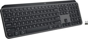 Logitech MX Keys S Wireless Keyboard, Low Profile, Fluid Precise Logitech MX Keys S Wireless Keyboard, Low Profile, Fluid Precise Quiet Typing, Programmable Keys, Backlighting, Bluetooth, USB C Rechargeable, for Windows PC, Linux, Chrome, Mac - Graphite