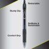 Pilot G2 Premium Gel Roller Pens 0.7, Fine Point Smooth Writing Pens Black, Pack of 12
