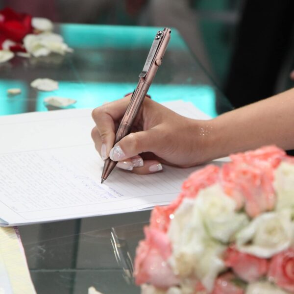 71LGIdnTcL._AC_SL1500_.jpg SMOOTHERPRO Bolt Action Pen, Solid Brass Ballpoint Pen Compatible with Pilot G2 Refill, Weighted Heavy Pen for Tremor Parkinson Arthritic Hand, Plated Vintage Retro Black(RG335)