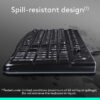 71OiOEufvvL._AC_SL1500_.jpg Logitech K120 Wired Keyboard for Windows, Plug and Play, Full-Size, Spill-Resistant, Curved Space Bar, Compatible with PC, Laptop - Black