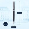 71Poye7-GfL._AC_SL1500_.jpg Waterman Hémisphère Ballpoint Pen Matt Black with Palladium Trim Medium Tip Blue Ink Gift Box - Gift Packaging May Vary
