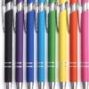 8 Pack Ballpoint Pen 2-in-1 Stylus Retractable Ballpoint Pen with Stylus tip, Metal Stylus Pen for Touch Screens, 1.0 mm Black Ink