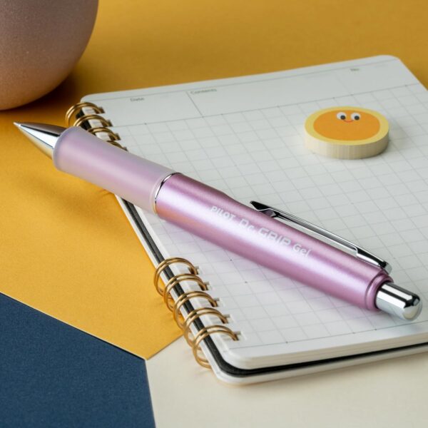 71VcrW47JzL._AC_SL1500_.jpg PILOT Dr. Grip Limited Refillable & Retractable Gel Pen, Fine Point, Black Ink, Single Pen - Ideal for School, Journaling & Office Writing