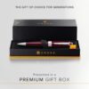 71Vrnuz9rJL._AC_SL1500_.jpg Cross Bailey Refillable Ballpoint Pen Presented in a Premium Gift Box - Medium Point, Black Ink, Red