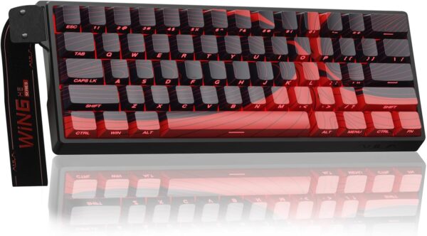 AULA WIN60 HE MAX - 60% Mechanical Gaming Keyboard Wired, AULA WIN60 HE MAX - 60% Mechanical Gaming Keyboard Wired, Hall Effect Magnetic Switches Hot Swappable, Adjustable Actuation Rapid Trigger Mode, 8000 Hz Polling Rate, 60 Percent Keyboard Compact Design