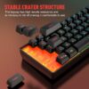 Snpurdiri 60% Wireless Gaming Keyboard and Mouse Combo, Include 2.4G Small Mini 60% Merchanical Feel Keyboard, Ergonomic Design Vertical Feel Wireless Mouse