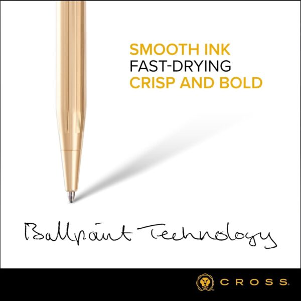 Cross Classic Century Refillable Ballpoint Pen, Limited-Edition 23KT Gold Plated luxury Ballpen, Presented in a Luxury Gift Box - Medium Point, Black Ink, Gold