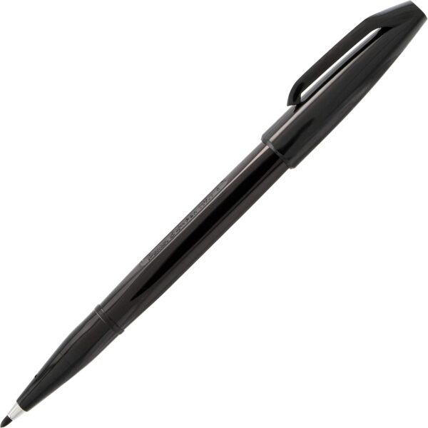 71q9R8J8WWL._AC_SL1500_.jpg Pentel Sign Pen, Fiber-Tipped, Black Ink (S520-A), Box of 12