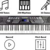 71sbxit2YuL._AC_SL1500_.jpg RockJam 61 Key Keyboard Piano Stand With Pitch Bend Kit, Piano Bench, Headphones, Simply Piano App & Keynote Stickers