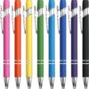 8 Pack Ballpoint Pen 2-in-1 Stylus Retractable Ballpoint Pen with Stylus tip, Metal Stylus Pen for Touch Screens, 1.0 mm Black Ink