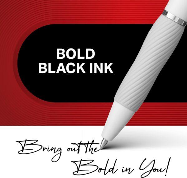 71w4QrL2KL._AC_SL1500_.jpg Sharpie S-Gel Gel Pens, Pearl White Body, Black Ink, Medium Point (0.7mm), 12 Count - For Journaling, Writing, Note-Taking, School, Office Supplies