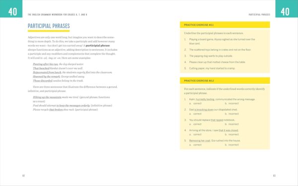 The English Grammar Workbook for Grades 6, 7, and 8: 125+ Simple Exercises to Improve Grammar, Punctuation, and Word Usage