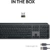 Logitech MX Keys S Wireless Keyboard, Low Profile, Fluid Precise Quiet Typing, Programmable Keys, Backlighting, Bluetooth, USB C Rechargeable, for Windows PC, Linux, Chrome, Mac - Graphite