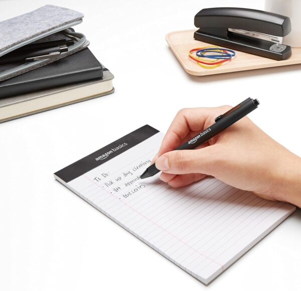 816HakwwlJL._AC_SL1500_.jpg Amazon Basics Black Ballpoint Pens for Smooth Writing, Retractable, 12-Pack