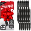 Sharpie S-Gel, Gel Pens, Bold Point (1.0mm), Black Ink, 12 Count - Writing, Journaling, Note-Taking, College, Teacher Supplies, Office, Back to School
