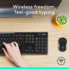 81B-yjUrGL._AC_SL1500_.jpg Logitech MK270 Wireless Keyboard and Mouse Combo for Windows, 2.4 GHz, 8 Multimedia Keys, PC, Laptop, Wireless Keyboard Compact Mouse Combo - Black