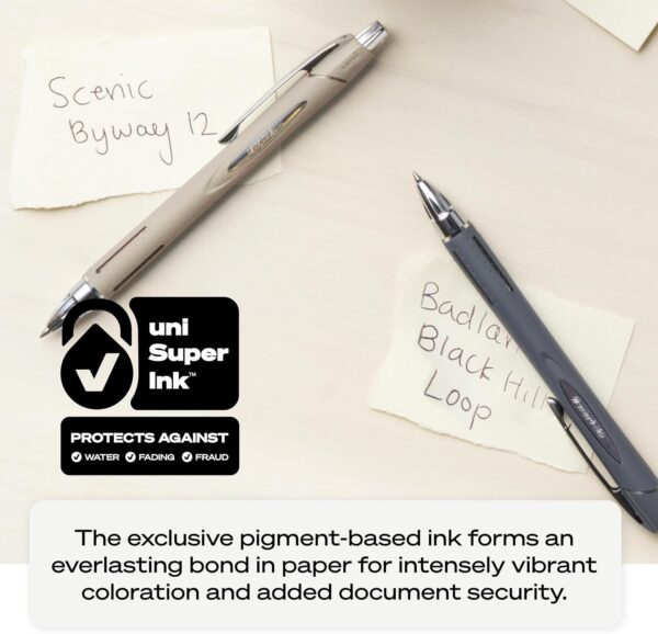 uni-ball Jetstream RT Pens - NY Times Wirecutter Best Pen for Over a Decade - Pack of 4 Black Fine Point Pens, 0.7mm - Back to School