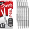 Sharpie S-Gel Gel Pens, Pearl White Body, Black Ink, Medium Sharpie S-Gel Gel Pens, Pearl White Body, Black Ink, Medium Point (0.7mm), 12 Count - For Journaling, Writing, Note-Taking, School, Office Supplies