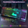81WRUsuU2gL._AC_SL1500_.jpg TECKNET Gaming Keyboard, USB Wired Computer Keyboard, 15-Zone RGB Illumination, IP32 Water Resistance, 25 Anti-ghosting Keys, All-Metal Panel (Whisper Quiet Gaming Switch)