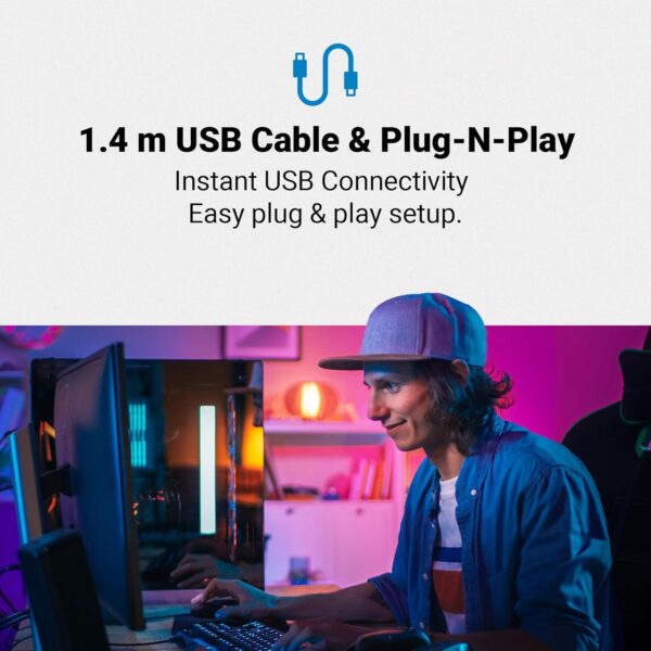 MANHATTAN RGB LED USB Gaming Keyboard - Full Size, Rainbow Backlight, Spill-Resistant, Quiet Keystrokes, 12 Multimedia Function Keys, for Computer, PC, Desktop, Gamer – 3 Yr Mfg Warranty - 180603