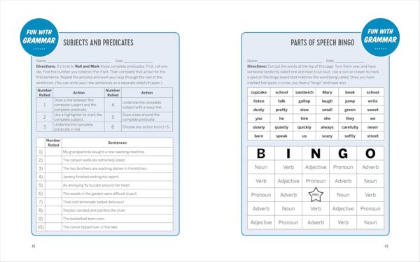The English Grammar Workbook for Grades 3, 4, and 5: 140+ Simple Exercises to Improve Grammar, Punctuation and Word Usage