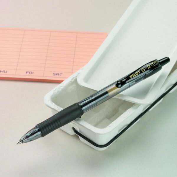 Pilot G2 Premium Gel Pens, Black Pens, Bold Point 1 mm, 2 Black