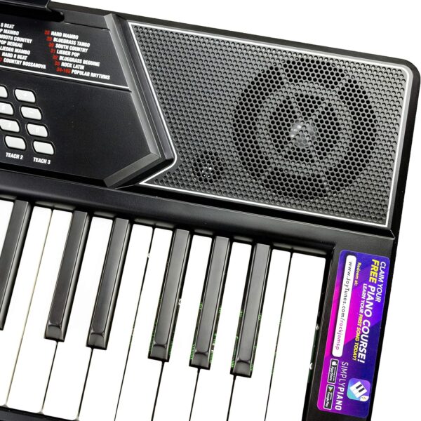 91rL-Z9nBxL._AC_SL1500_.jpg RockJam 61 Key Keyboard Piano Stand With Pitch Bend Kit, Piano Bench, Headphones, Simply Piano App & Keynote Stickers