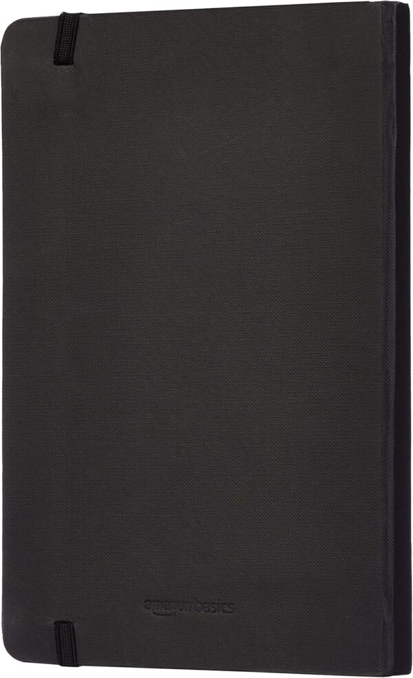 Amazon Basics Classic Hardcover Line Ruled Notebook, 24-pack, 240 Pages, 5 x 8.25-Inch, Black