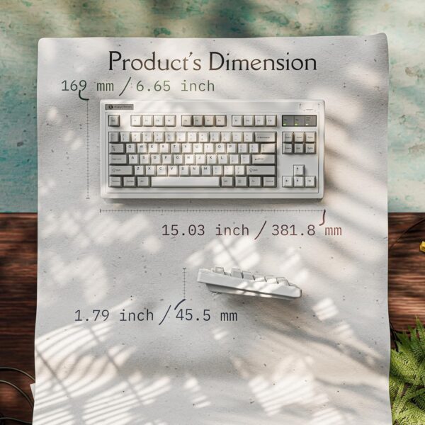 1769084414_91MGOjcXURL._AC_SL1500_.jpg Keychron R3 Retro Wireless Mechanical Keyboard, 80% TKL Hot Swappable RGB Tactile Super Banana Switch, QMK Tri-Mode(2.4 GHz/Bluetooth/Wired), Compatible with Mac PC Linux