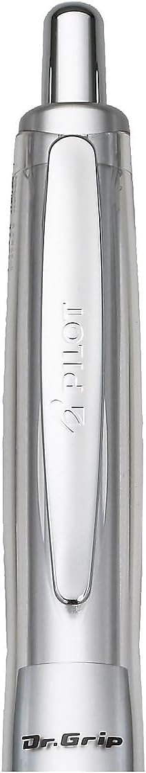 PILOT Dr. Grip Center of Gravity Refillable & Retractable Ballpoint Pen, Medium Point, Pink Grip, Black Ink, Single Pen - Ideal for School